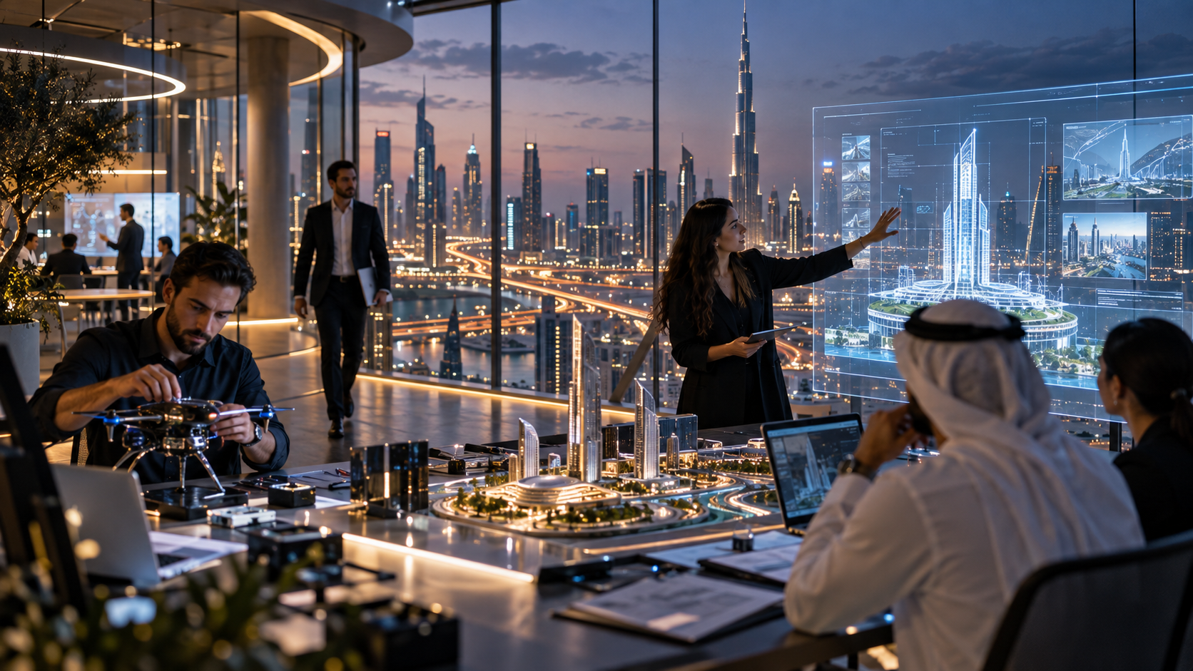 Empreendedores internacionais reunidos no Dubai